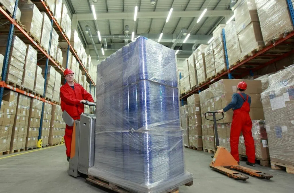 E-commerce order fulfillment personal packing an order in a warehouse